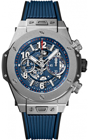Fake Hublot Big Bang Unico Titanium Blue 45 mm 411.NX.5179.RX watch
